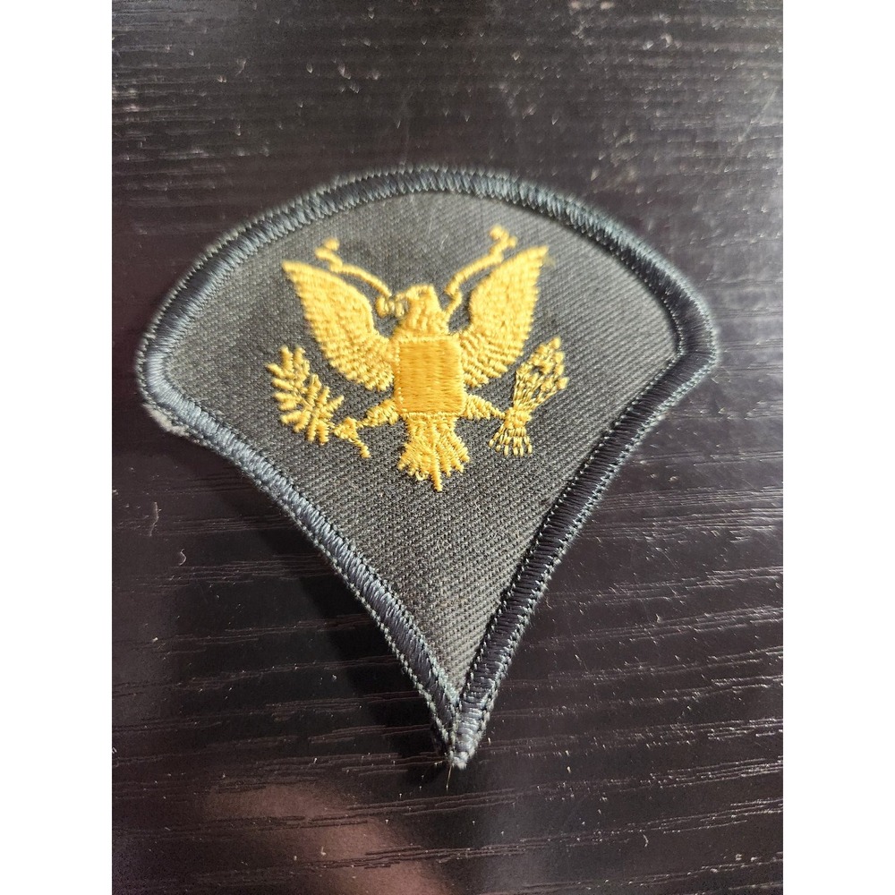 Vintage 1950s US Army Specialist 4 SP4 Rank Insignia Patch Embroidered Green